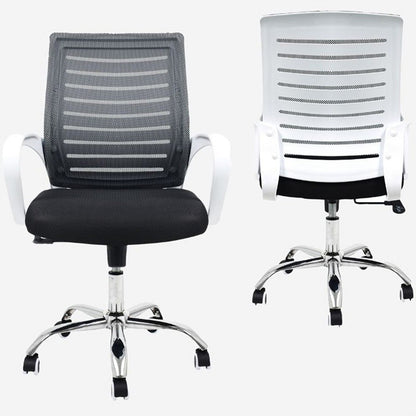 Silla De Oficina Loni Negro Blanco