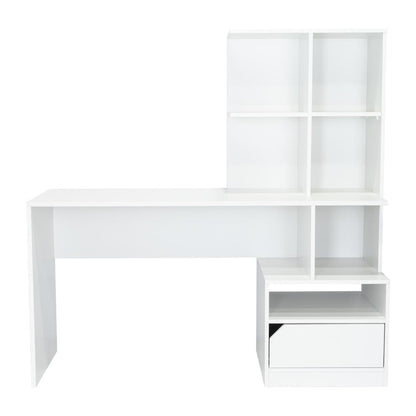 Combo Alito Blanco con Escritorio y Biblioteca