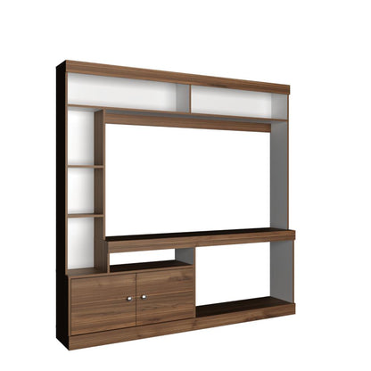 Mesa Para Tv Paris Castaño y Blanco para Tv de 55"
