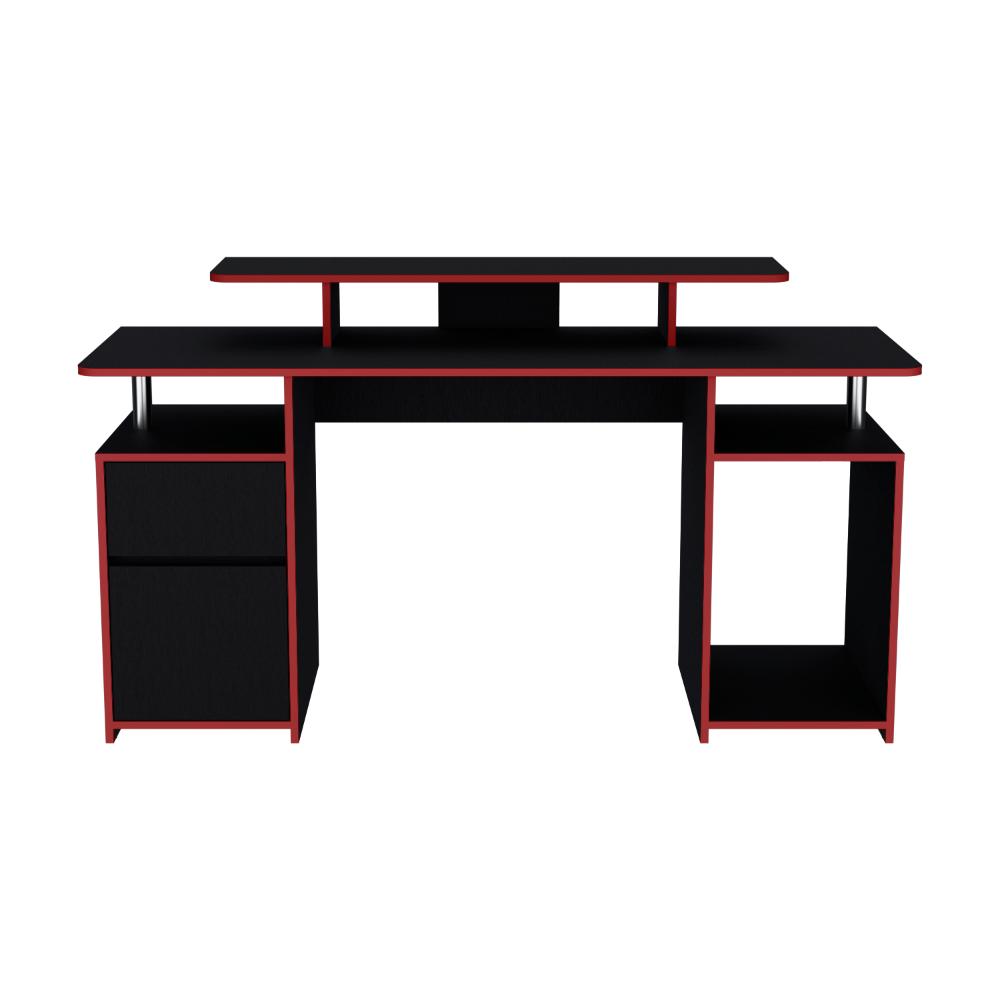 Escritorio Gamer Keria Wengue Rojo