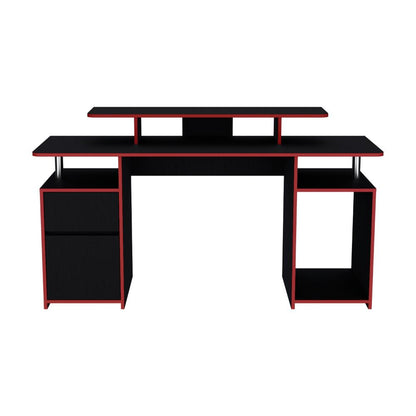Escritorio Gamer Keria Wengue Rojo