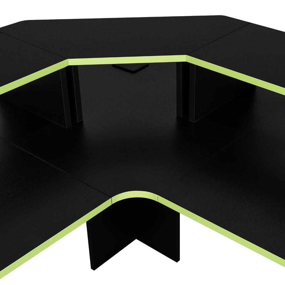 Escritorio Gamer Guma Wengue y Verde