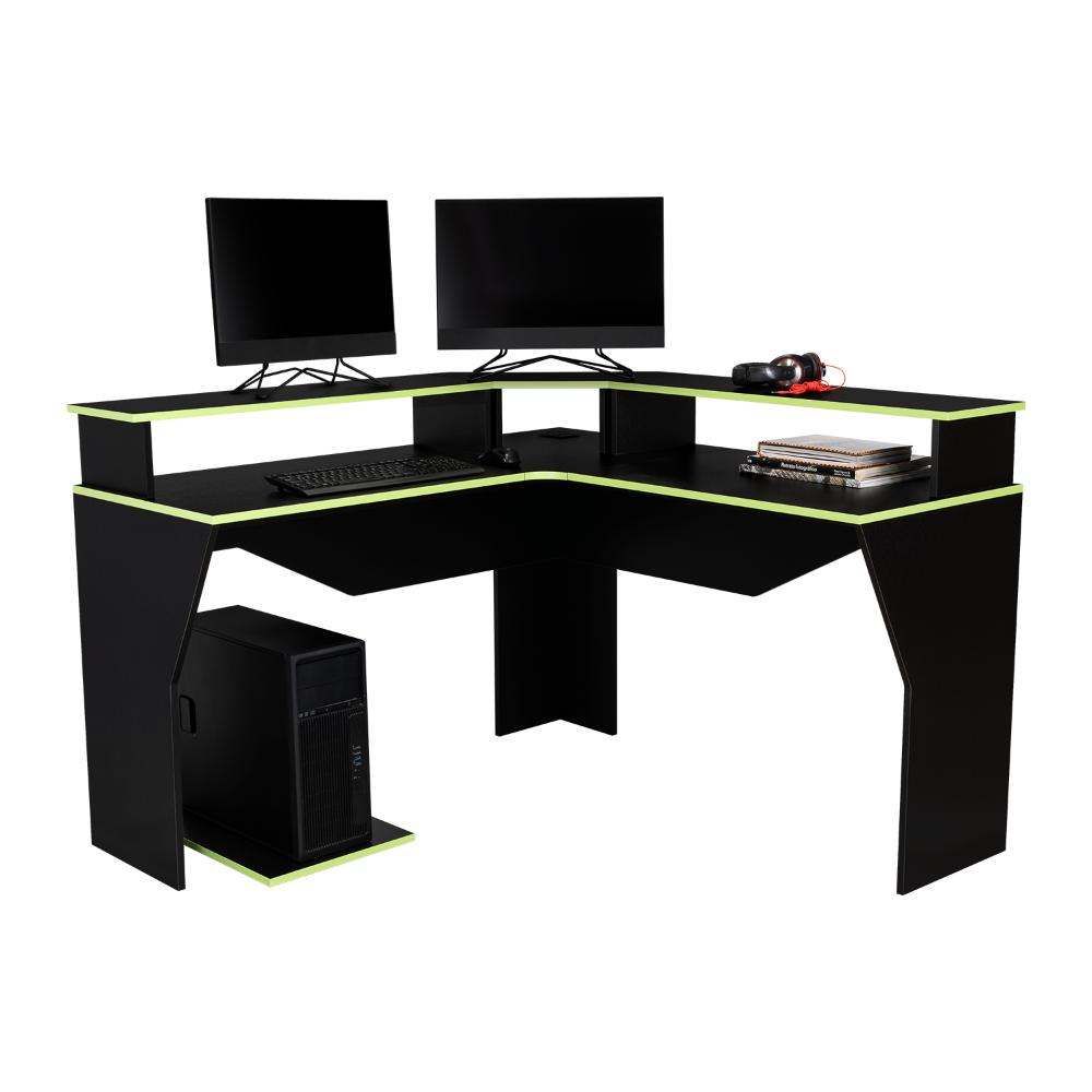 Escritorio Gamer Guma Wengue y Verde