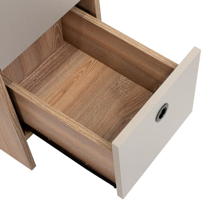 Escritorio Khali Z100 2 Cajones  Miel Taupe