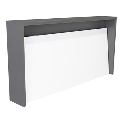 Escritorio The Wall  Plomo y Blanco