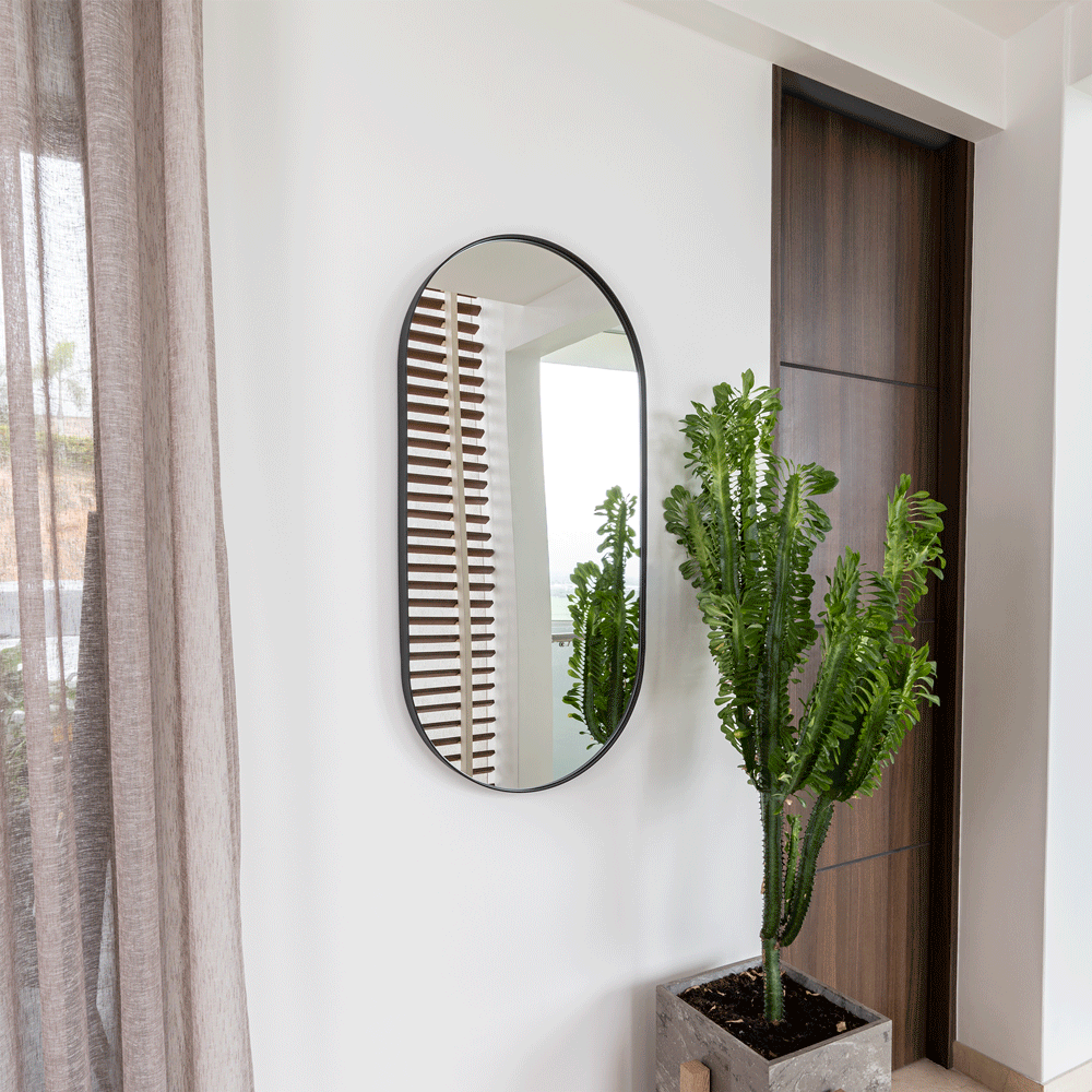 Espejo Lukman con Marco En Estructura Metálica