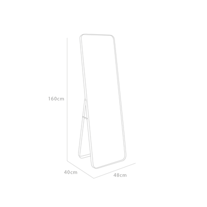 Espejo de Pie Letty con marco metálico