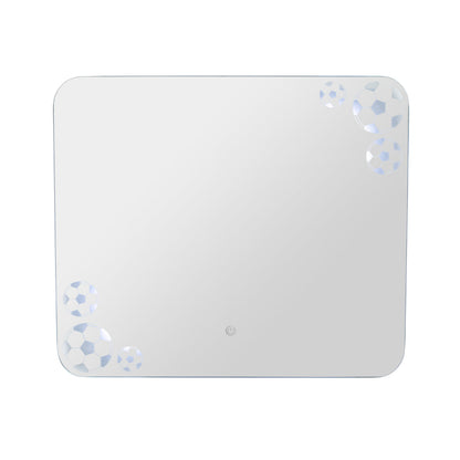 Espejo Rectangular Tory con bordes redondeados LED + Touch