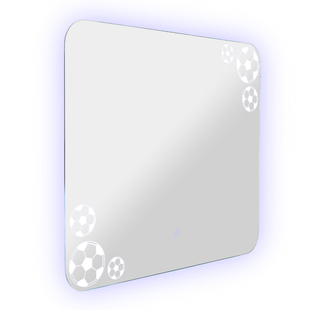 Espejo Rectangular Tory con bordes redondeados LED + Touch