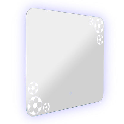 Espejo Rectangular Tory con bordes redondeados LED + Touch