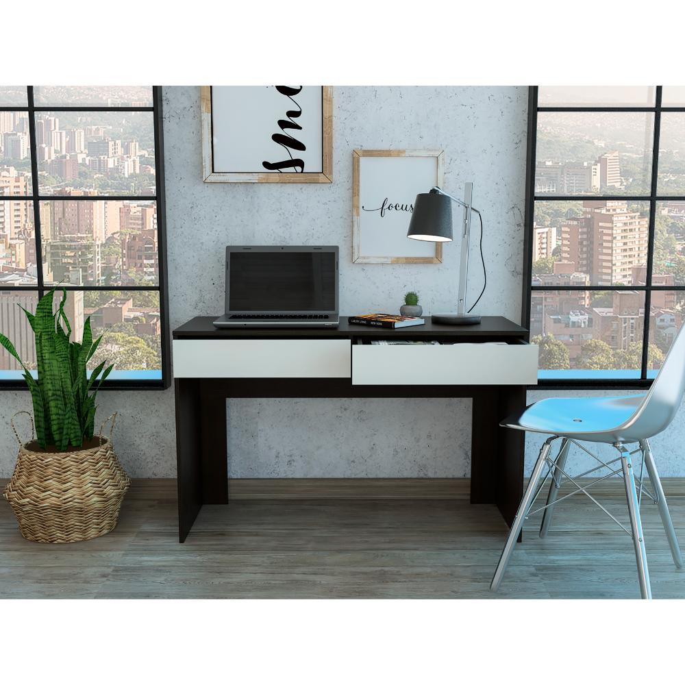 Escritorio Acre Wengue y Blanco
