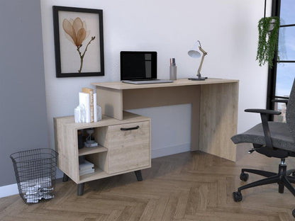 Escritorio Leira 150 1Pue  Ceniza Taupe