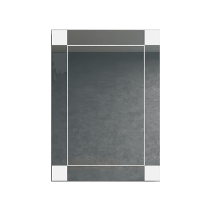 Espejo Rectangular Genova Capri 75 con Diseño en Sandblasting
