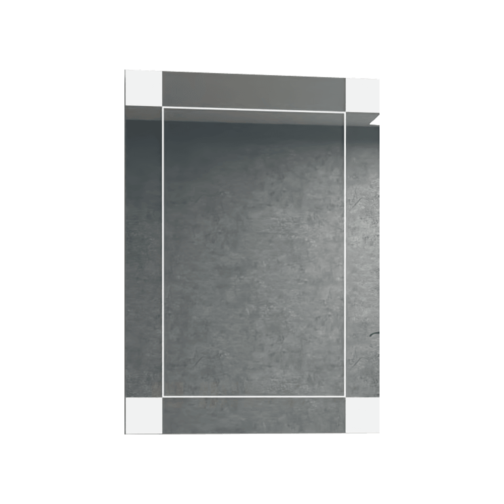 Espejo Rectangular Genova Capri 75 con Diseño en Sandblasting