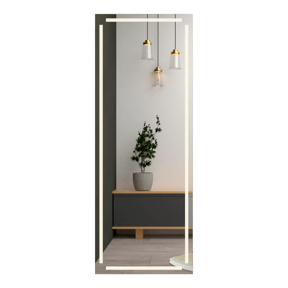 Espejo Lugo, Rectangular con diseño en Sandblasting - VIRTUAL MUEBLES