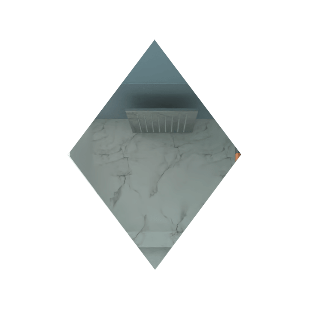 Espejo serrano diseño en rombo