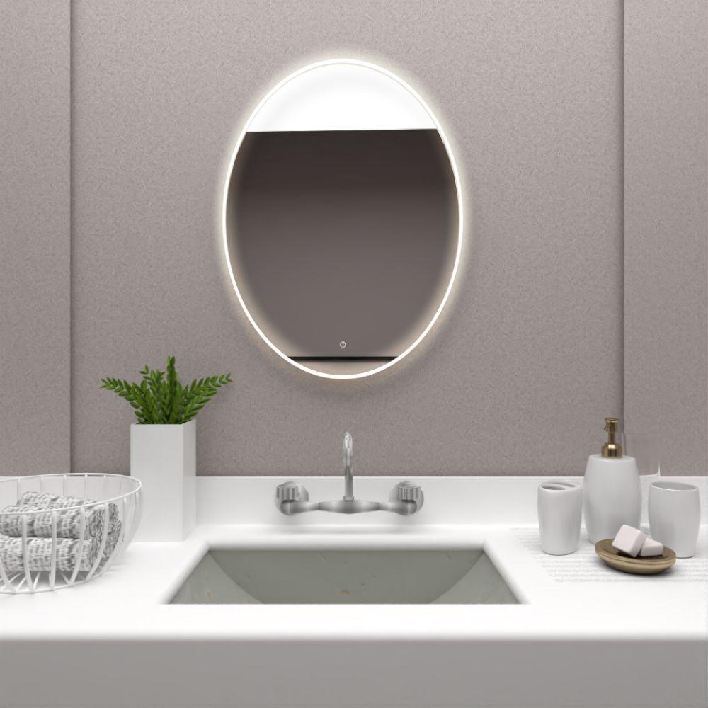 Espejo Napoli Led+touch, Sencillo Ovalado - VIRTUAL MUEBLES