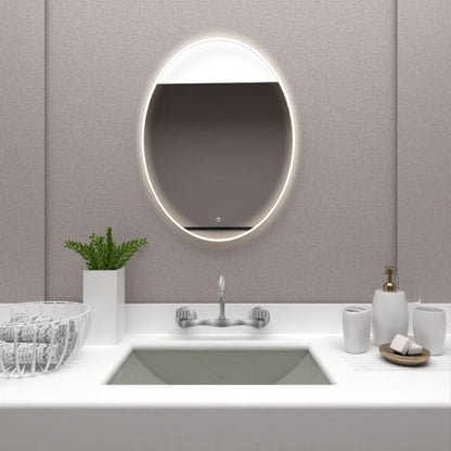 Espejo Napoli Led+touch, Sencillo Ovalado - VIRTUAL MUEBLES