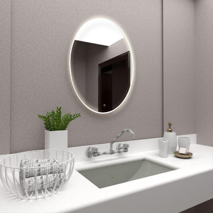Espejo Napoli Led+touch, Sencillo Ovalado - VIRTUAL MUEBLES