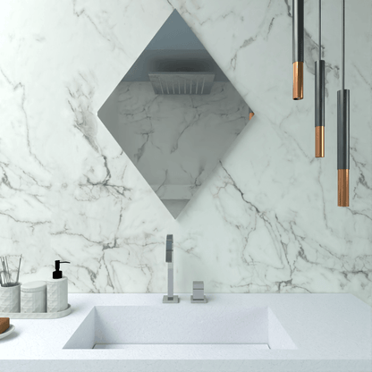 Espejo serrano diseño en rombo