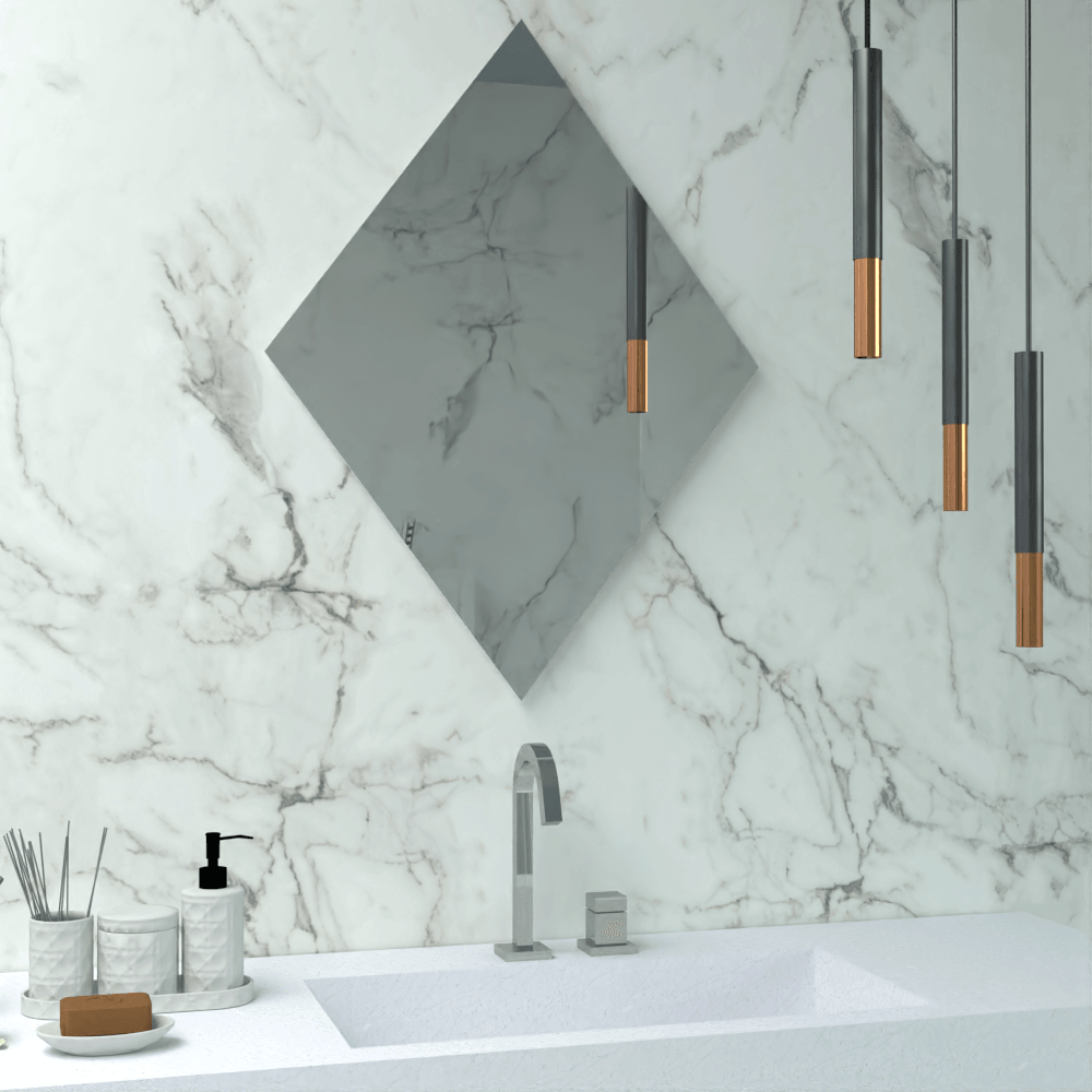 Espejo serrano diseño en rombo