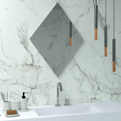 Espejo serrano diseño en rombo