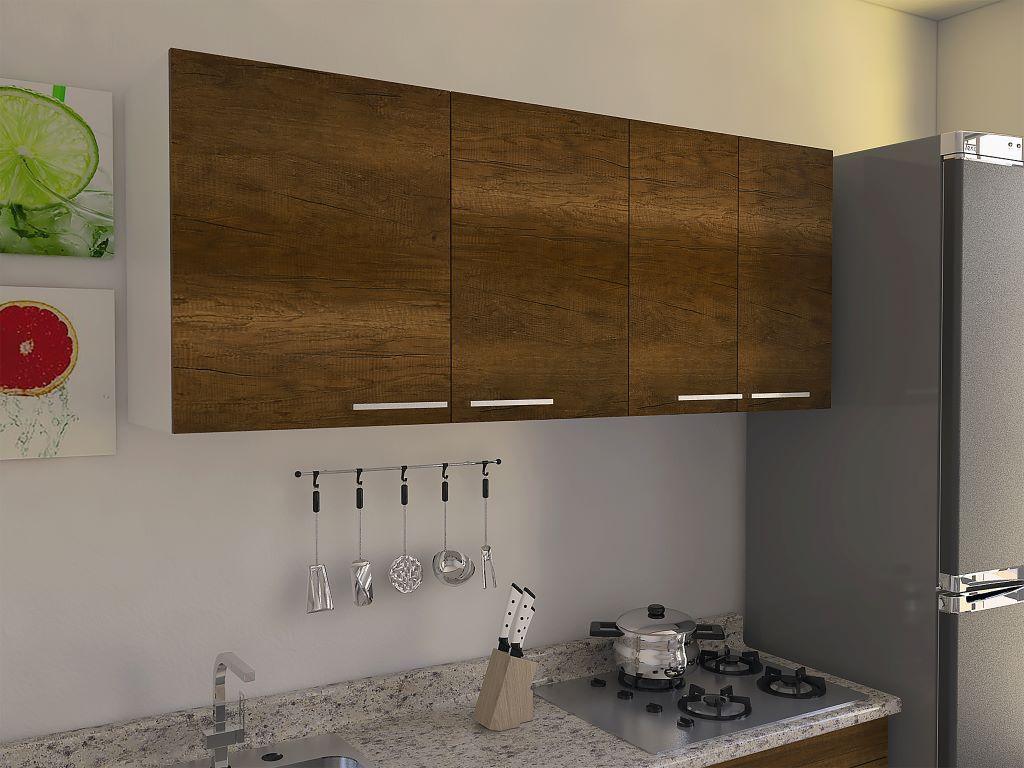 Gabinete Superior Ursa color Blanco y Cobre para Cocina.