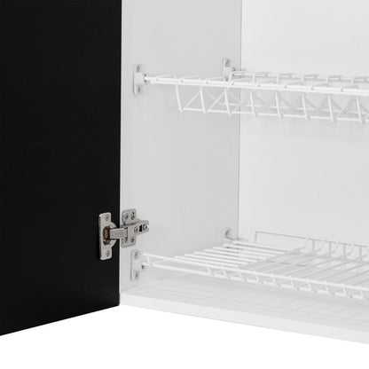 Gabinete Superior Cocina Avon  Blanco y Wengue 150 Cm