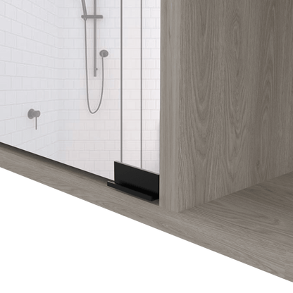Gabinete de Baño Delio, Humo, con Una Puerta de Espejo Abatible y Seis Entrepaños ZF - VIRTUAL MUEBLES