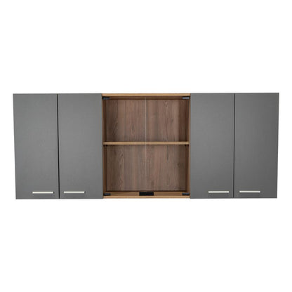 Gabinete Superior Vegas Miel y Plomo 150 Cm