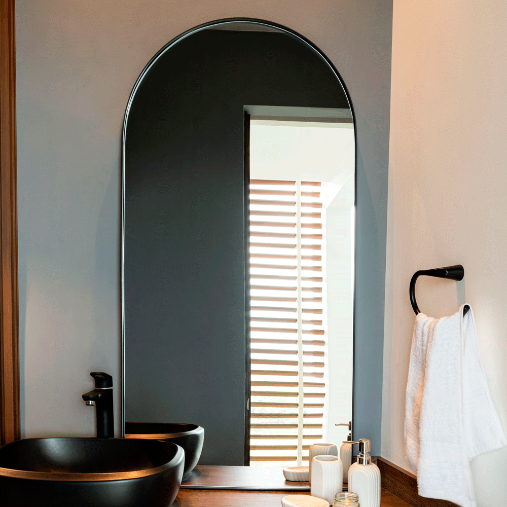 Espejo Rectangular Goliat con Marco En Estructura Metálica