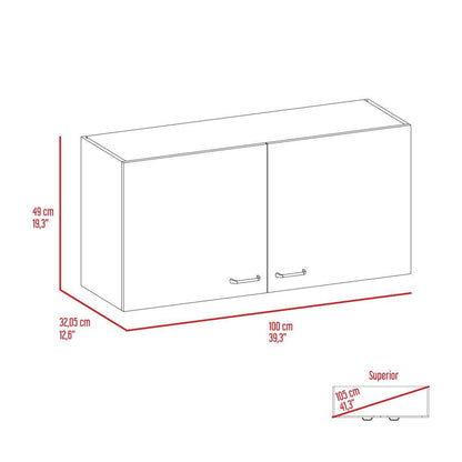 Gabinete Superior Cantabria Blanco y  Duna 100 cm
