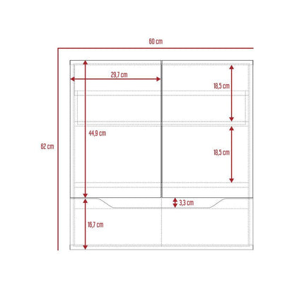 Mueble de Pared para Baño Lorenti  Plomo + Duna