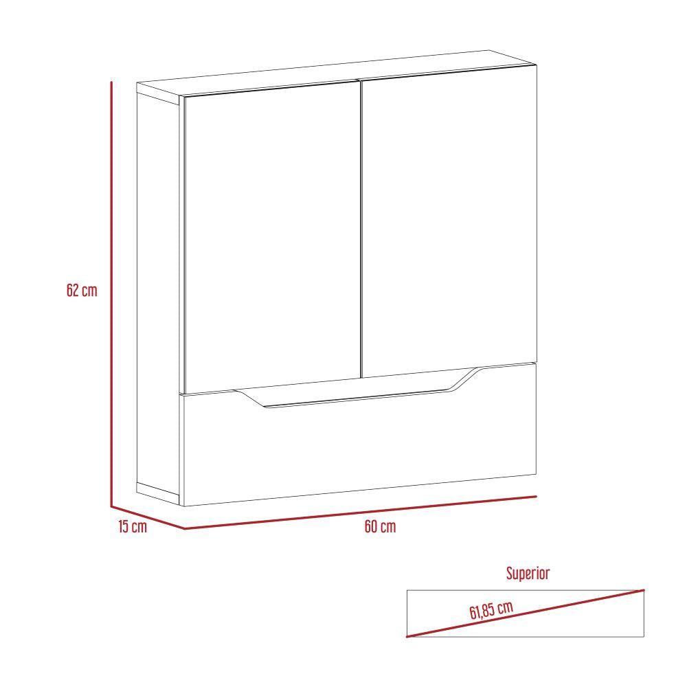 Mueble de Pared para Baño Lorenti  Plomo + Duna