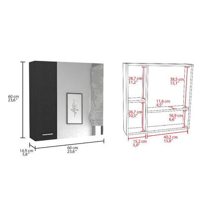 Gabinete de Baño Apolis color Wengue.