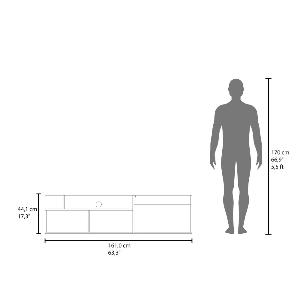Mesa para TV Selma Fresno Eu y Blanco para TV de 70''