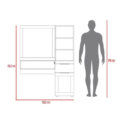 Mueble Tocador o Barberia Montow Nogal
