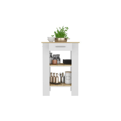 Isla de Cocina 23 Ferrani  Blanco Macadamia