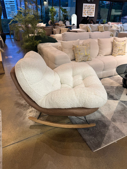 Mecedora Nube en Tela Ovejera  Diseño Cómodo y Moderno