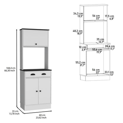 Alacena Tampa Blanco y Wengue