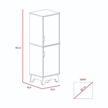Alacena Lussano Blanco y Duna
