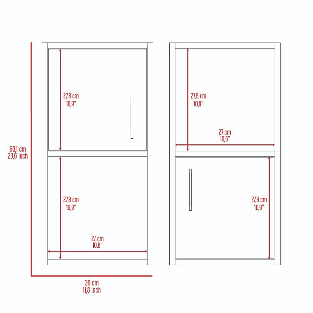 Gabinete de Baño Bath Blanco con Puerta Abatible x2 Unidades