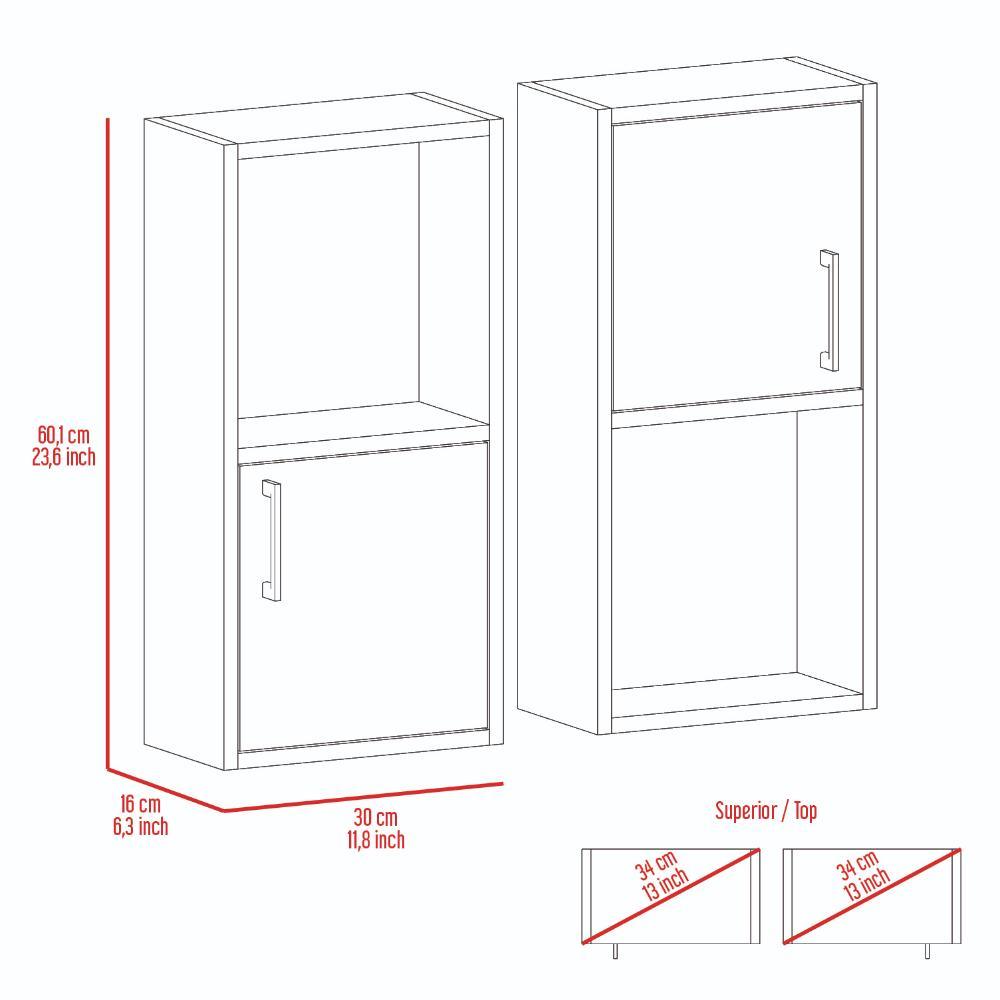 Gabinete de Baño Bath Blanco con Puerta Abatible x2 Unidades