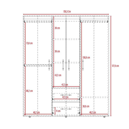 Closet Palermo  Eco Wengue