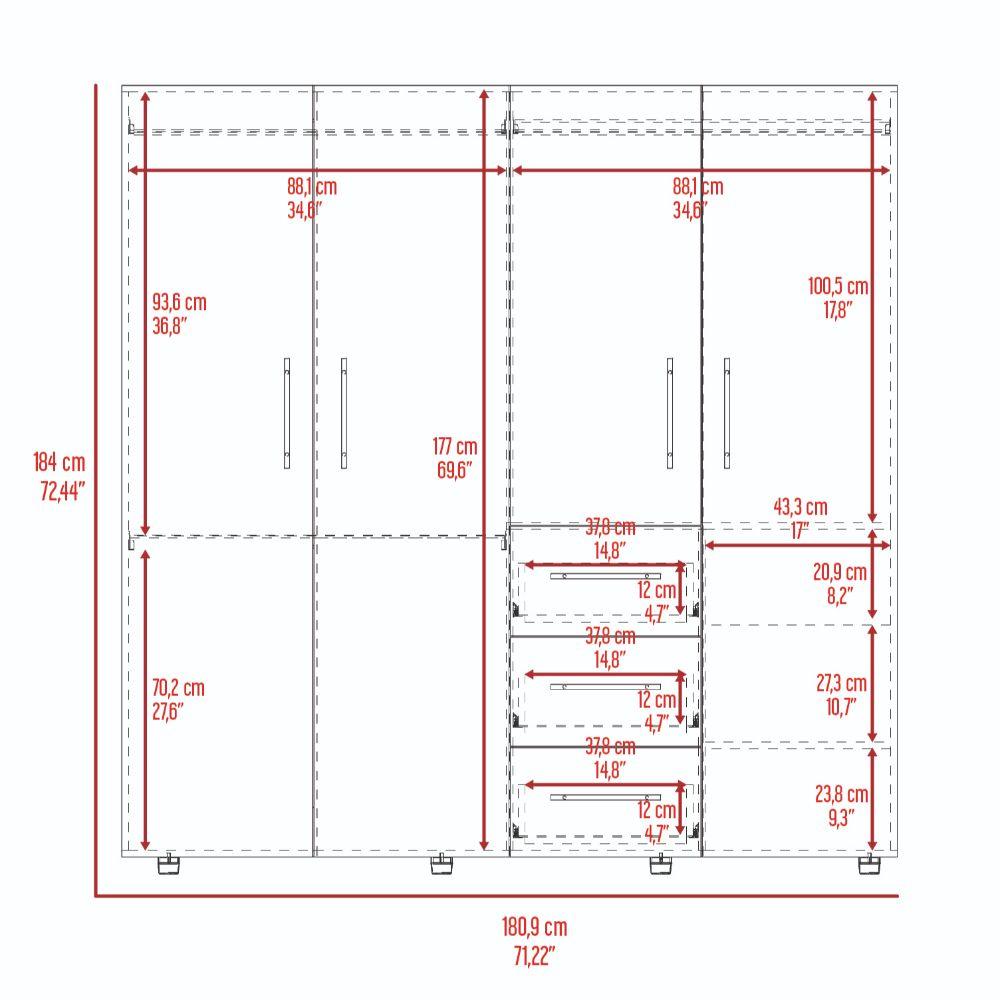 Closet Harlem ECO   Duna y  Blanco