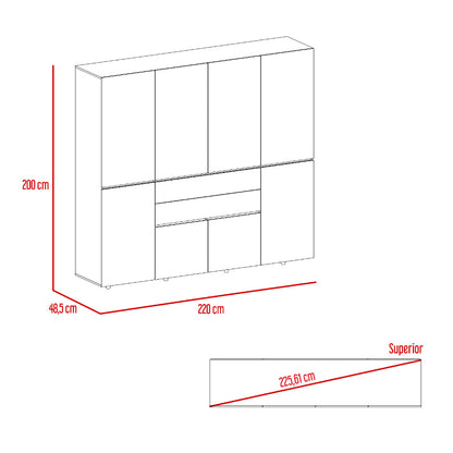 Closet Montevideo Duna y Blanco