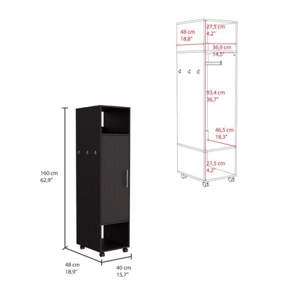 Closet Ropero Espejo Pue Custer  Wengue