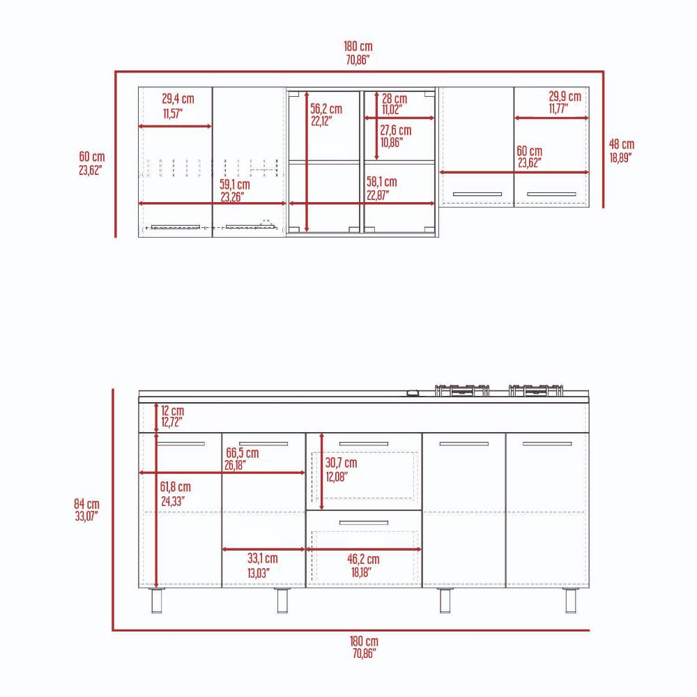 Cocina 180 Ankara con Mezon Izquierdo Bardolino Blanco