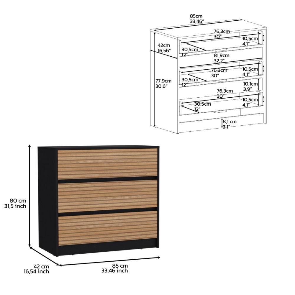 Cajonera 3 Cajones Donati  Wengue Lenno