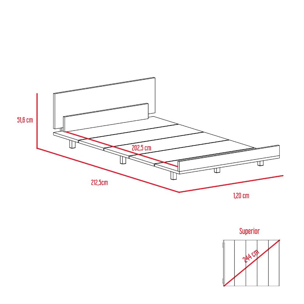 Cama Semi Doble Treviso Miel